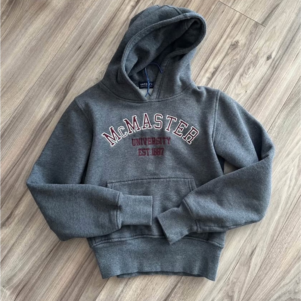 Gray McMaster University Hoodie